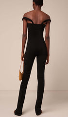Bikini Knit Jumpsuit In Black