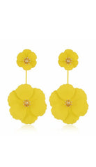 Bohemian Alloy Flower Long Earrings