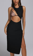 BInAN Cutout Midi Bandage Dress