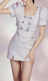 Crystal EmbelliShed Two Piece In Lilac