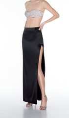 CrystalS Bandeau Top In Silver