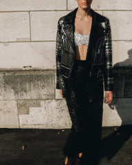 CrystalS Bandeau Top In Silver