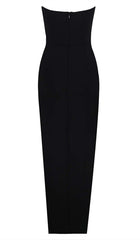 Cut-Out Bodycon Maxi Dress In Black