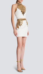 EmbelliShed Crop Two Piece Suit