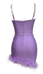 FeaTher Strappy Mini Dress