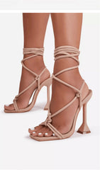 FISH MOutH Cross Strap High Heels