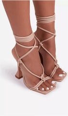 FISH MOutH Cross Strap High Heels