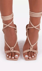 FISH MOutH Cross Strap High Heels