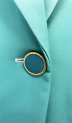 FlAre Trousers Jacket Suit In Ombre Green