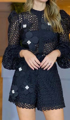 Floral Embroidered Two Piece Set