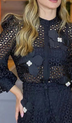 Floral Embroidered Two Piece Set