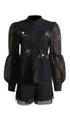 Floral Embroidered Two Piece Set