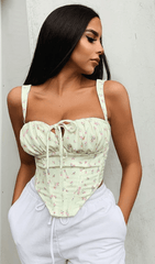 Floral Lace Strapless VEST