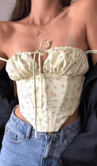 Floral Lace Strapless VEST