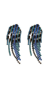 Rhinestone Fringe Earrings