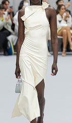 GLAM With EDGY SKInTIGHT LATeX Gown In White