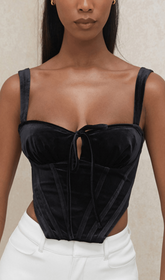 Gold Velvet SlIng Top