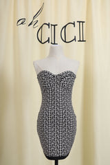 Jacquard Mini Bandage Dress