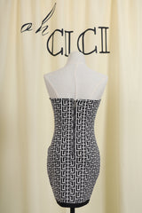 Jacquard Mini Bandage Dress