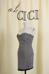 Jacquard Mini Bandage Dress