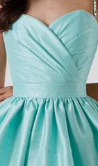 Diamond Suspender Dress In Mint Green