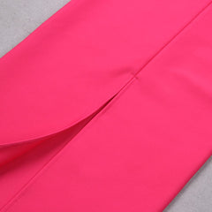 FeaTher Bodycon Maxi Dress In Pink