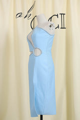 AZURE One Shoulder Cutout Midi Bandage Dress