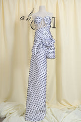 White Strapless Mini Mesh Bodycon Dress