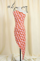 One Shoulder Midi Bandage Dress