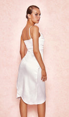 Ivory Satin BALConY Corset Dress