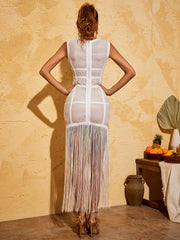 Bustler Fringed Midi Dress