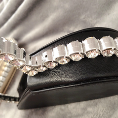 Black LOVE Diamond LeaTher Clutch