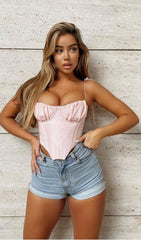 Lace PARTY SUPER Short Sleeveless Top