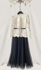 Long Sleeve Lace Two Piece Set