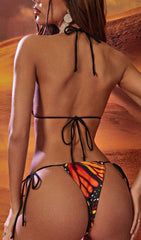 Butterfly Two Piece Set In Orange