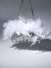 Sequin FeaTher Shoulder Bag
