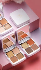 4 ColorS MATTe PearlESCENT Glitter FInE POWDER Eyeshadow