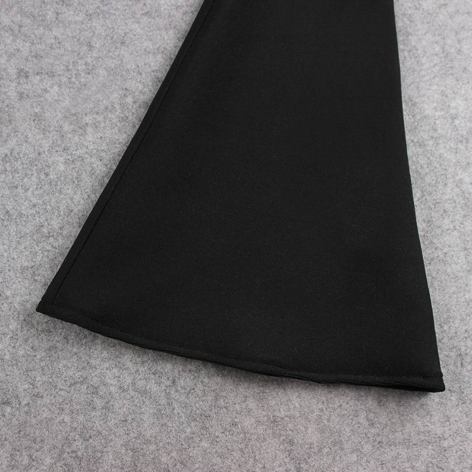 Black One Shoulder Diamond Jumpsuit