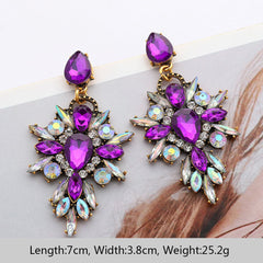 Diamante Drop Earrings