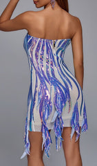 Sequin Mini Dress In Purple