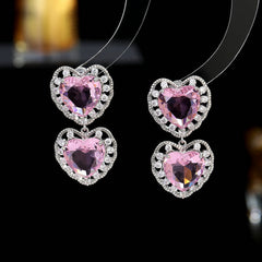 Heart-Shaped Romantic Earrings
