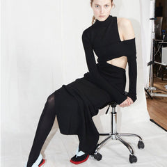 ZALCA Cutout Maxi Bandage Dress