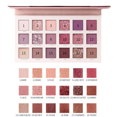 MATTe Easy Color Pearl 18 Color Pink Eyeshadow