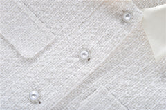 White FeaTher Two Piece Set