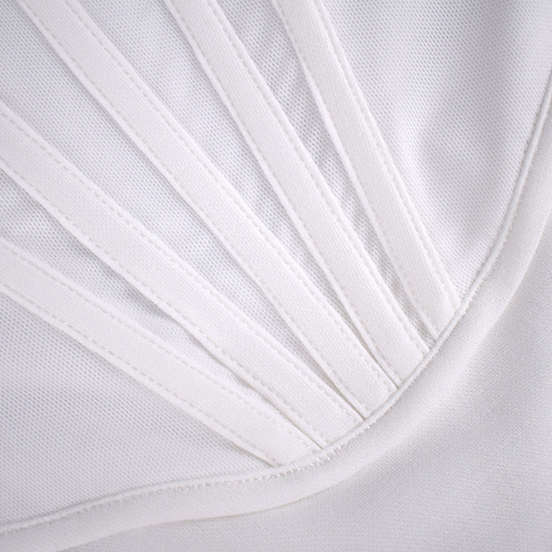 Corset Maxi Dress In White