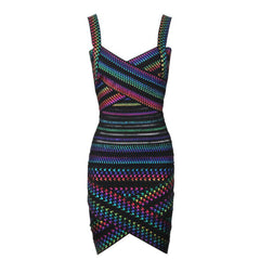 Rainbow Bandage Dress
