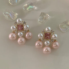 Pink Pearl Earring