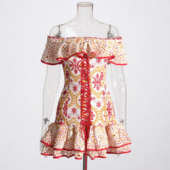 Corset Embroidered Dress