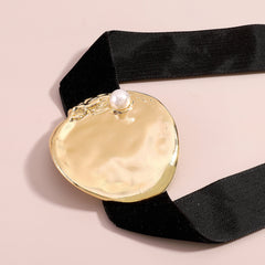 Gold Exaggerated Geometric Choker