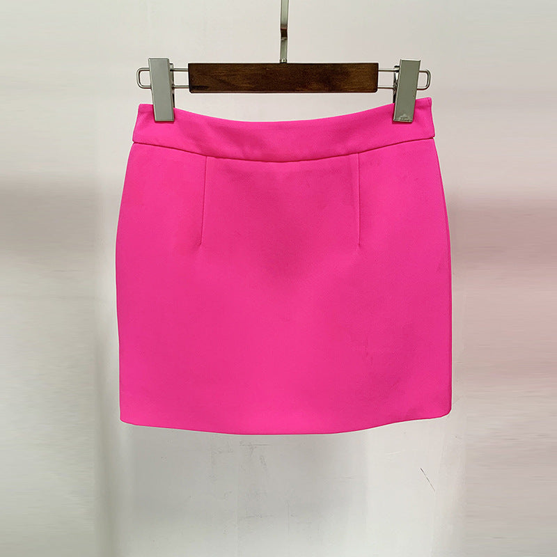 Flower Blazer Skirt Set